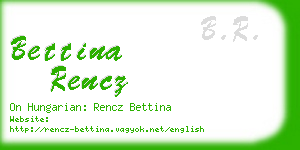 bettina rencz business card